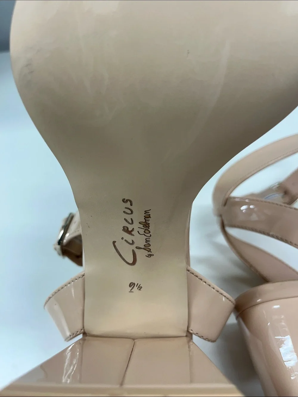 New Circus NY by Sam Edelman Kaitlyn Strappy Platform Sandals in Nude Size 9.5